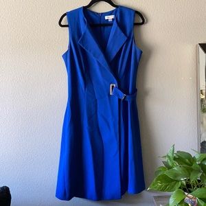 Blue CK wrap dress